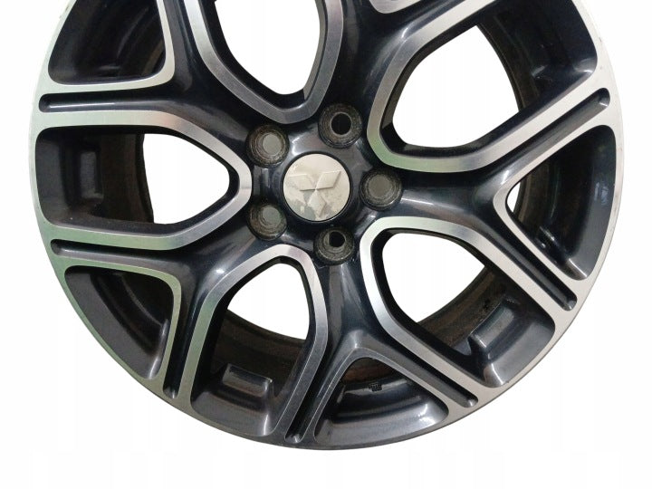 1x Alufelge 18 Zoll 7.0" 5x114.3 38ET Glanz Schwarz Mitsubishi Outlander Iii FEL3509204886yu