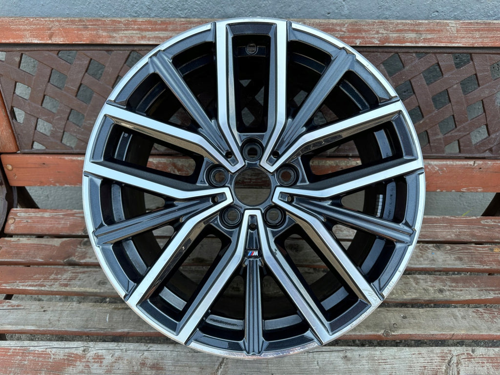 1x Alufelge 18 Zoll 7.5" 5x112 50ET Glanz Graphit 6891179 BMW 2 Tourer Mg FEL7560565689qi