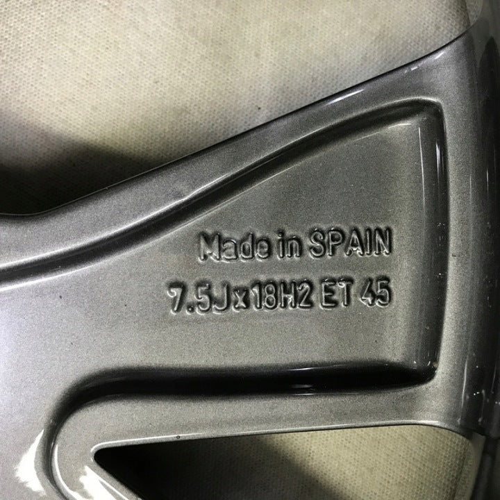 1x Alufelge 18 Zoll 7.5" 5x112 45ET Glanz Graphit 5F0601025N Mg Rim Wheel FEL9776553320rk