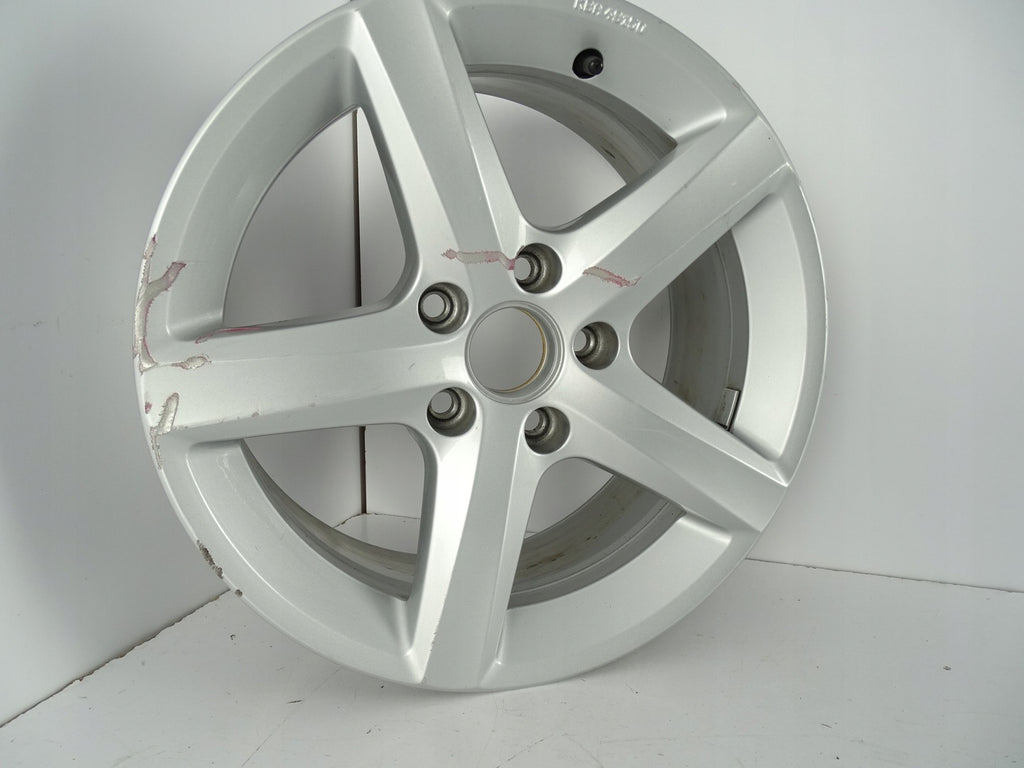 1x Alufelge 16 Zoll 6.5" 5x112 33ET Glanz Silber 7N0071496 VW Tiguan Sharan