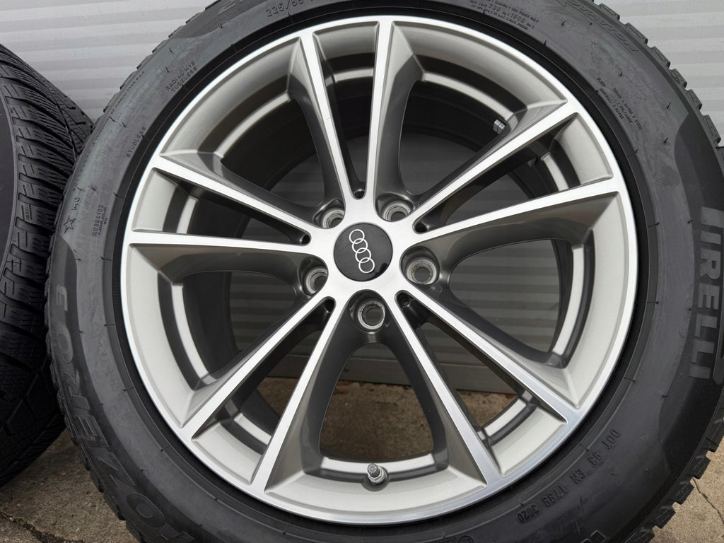 4x Alufelge 17 Zoll 7.5" 5x112 27ET Glanz Grau Audi A6 C6 Allroad B8 Mg FEL6938008308hh