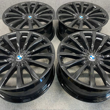 Load image into Gallery viewer, 4x Alufelge 19 Zoll 8.5" 5x112 25ET Glanz Schwarz 6861225 BMW 7 G11 G12 FEL3654471875ms