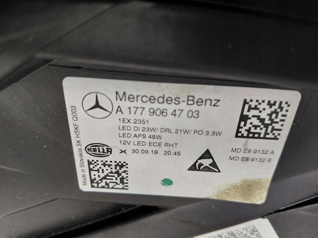 Frontscheinwerfer Mercedes-Benz W177 A1779064703 Links Scheinwerfer Headlight SCH6242568735xo