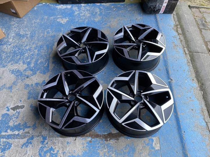4x Alufelge 19 Zoll 7.5" 5x112 50ET Glanz Schwarz 10A601025H VW Id.3 Rim Wheel FEL9198352380bi