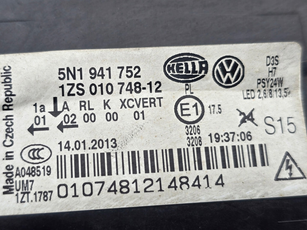 Frontscheinwerfer VW Tiguan 5N1941752 Rechts Scheinwerfer Headlight SCH9158580511od