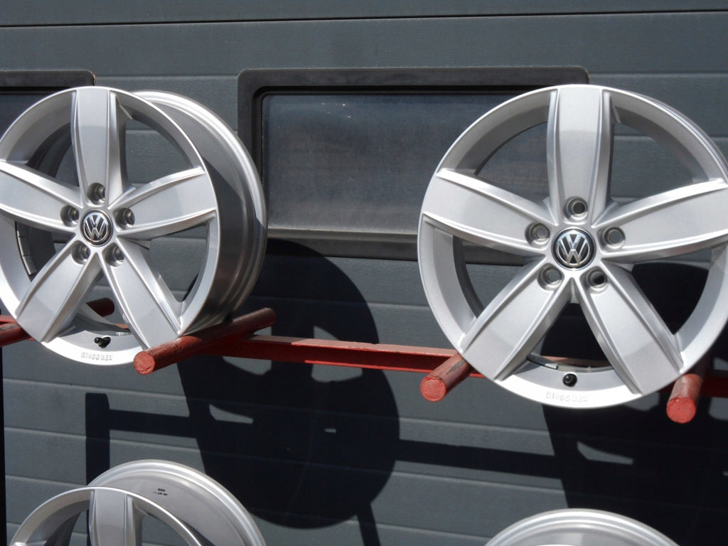 4x Alufelge 15 Zoll 5.5" 5x100 40ET Glanz Silber 2G0071495 Skoda Fabia IV Polo FEL3295865317jm