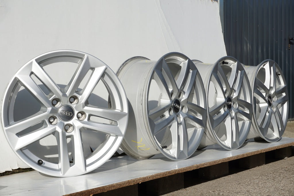 4x Alufelge 17 Zoll 7.0" 5x112 42ET Glanz Silber 8W0601025 Audi Rim Wheel FEL2834719895pd