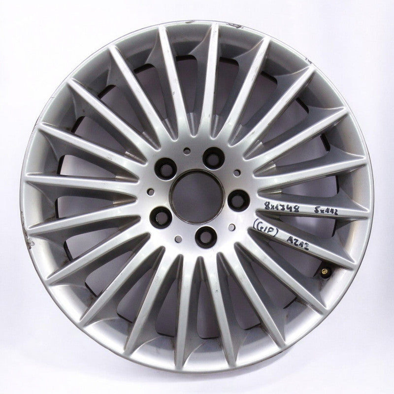1x Alufelge 17 Zoll 8.0" 5x112 48ET Glanz Silber Mercedes-Benz Rim Wheel