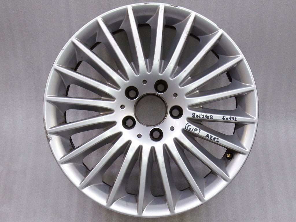 1x Alufelge 17 Zoll 8.0" 5x112 48ET Glanz Silber Mercedes-Benz Rim Wheel