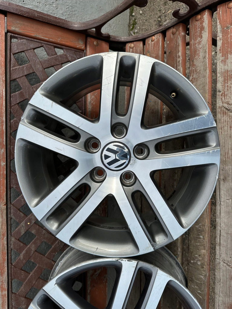 4x Alufelge 16 Zoll 6.5" 5x112 50ET Glanz Graphit 1K0601025BM Mg Golf V I FEL5040788584eg