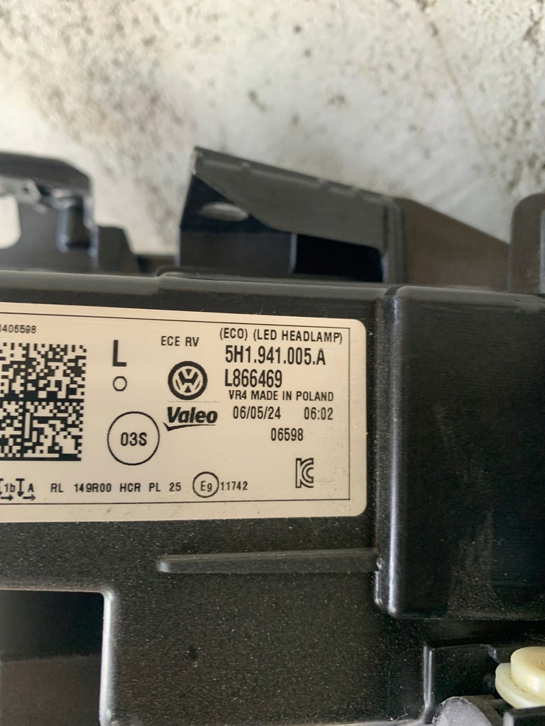 Frontscheinwerfer VW Golf VIII 5H1941005A Full LED Links Scheinwerfer Headlight SCH8282810228tf