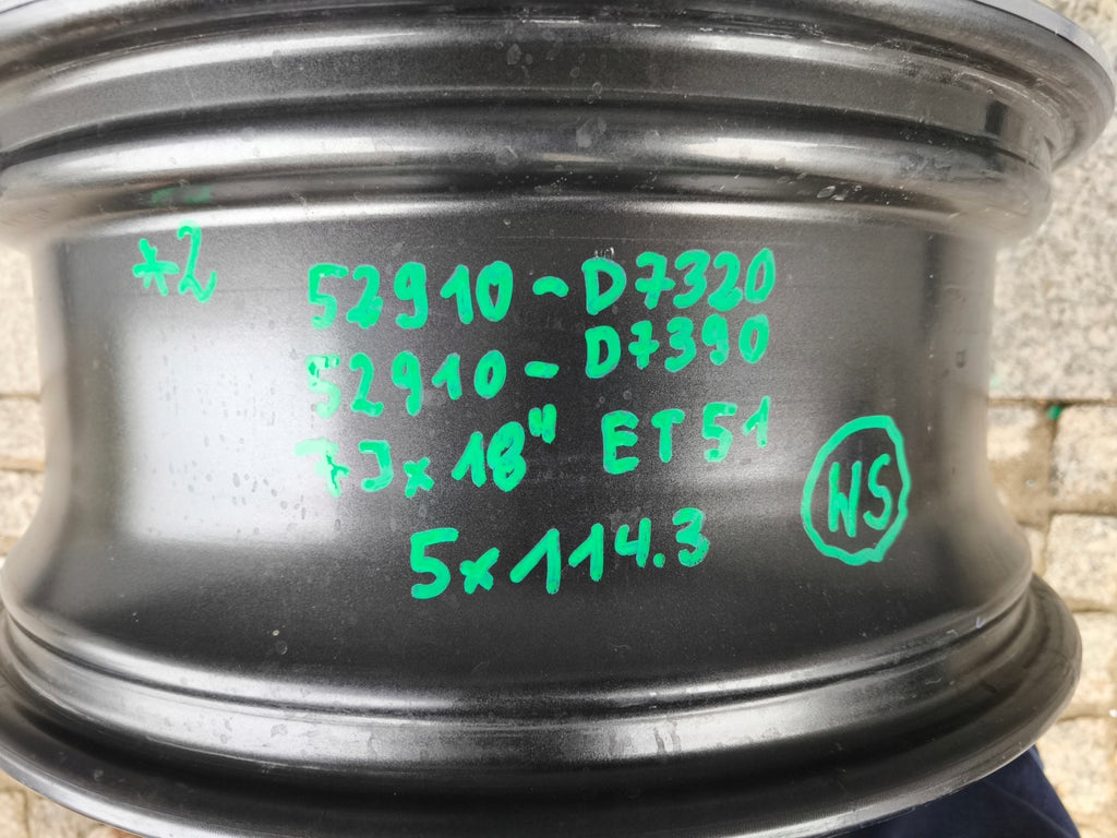 1x Alufelge 18 Zoll 7.0" 5x114.3 7890788900 Hyundai Tucson Santa III Fe FEL1797242275iq