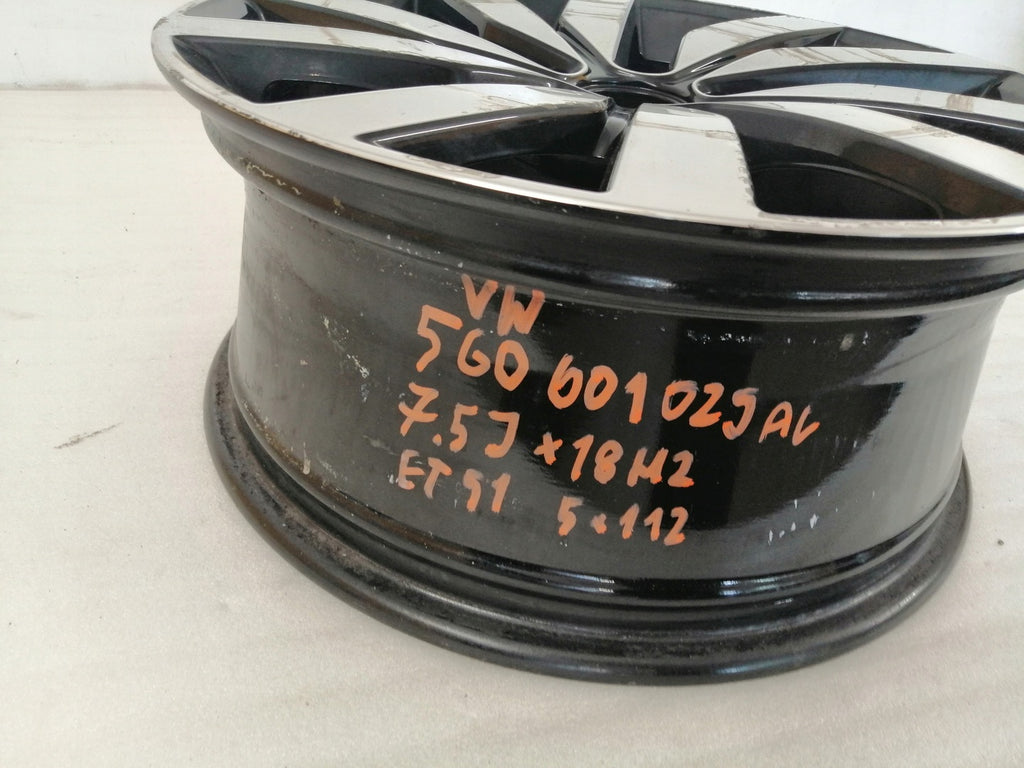 1x Alufelge 18 Zoll 7.5" 5x112 51ET 5G0601025AL VW Golf Vii Rim Wheel