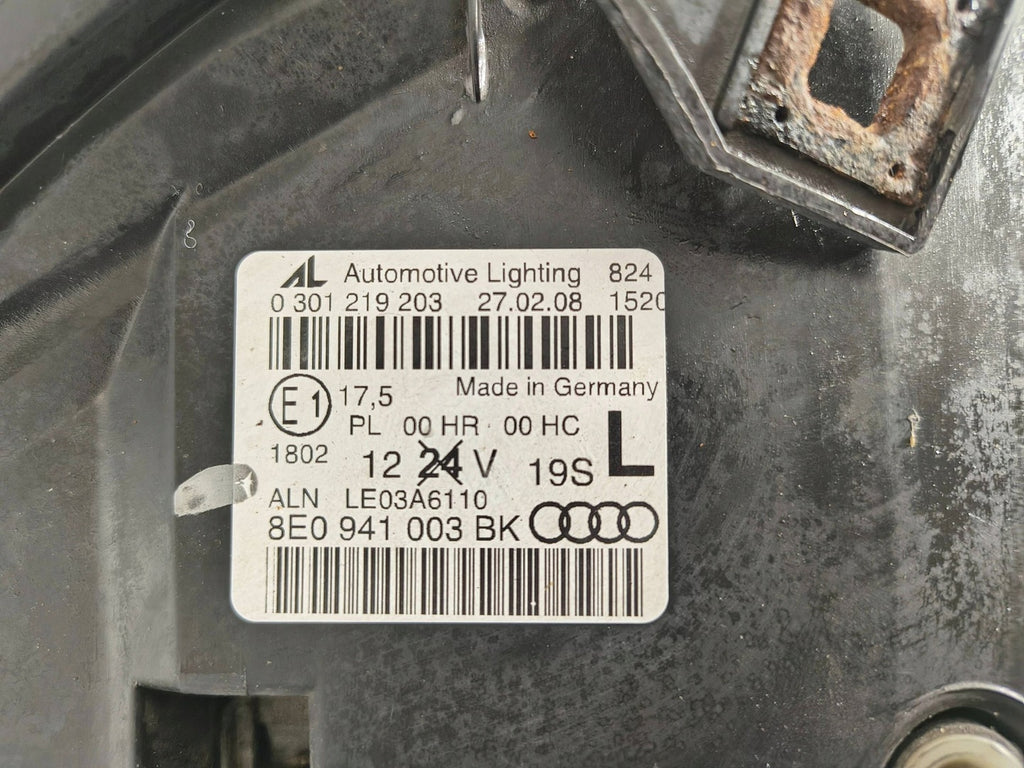 Frontscheinwerfer Audi A4 B7 8E0941003BK Links Scheinwerfer Headlight SCH4587116325zd
