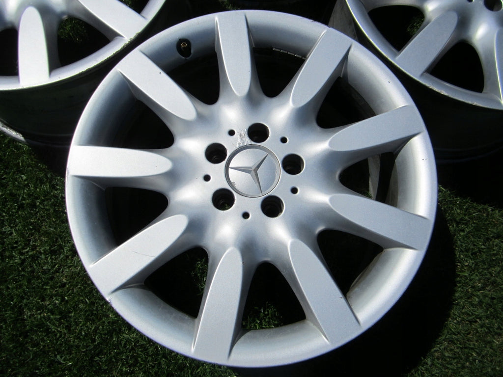 4x Alufelge 18 Zoll 8.5" 5x112 43ET Glanz Silber A2214011902 Mercedes-Benz W221