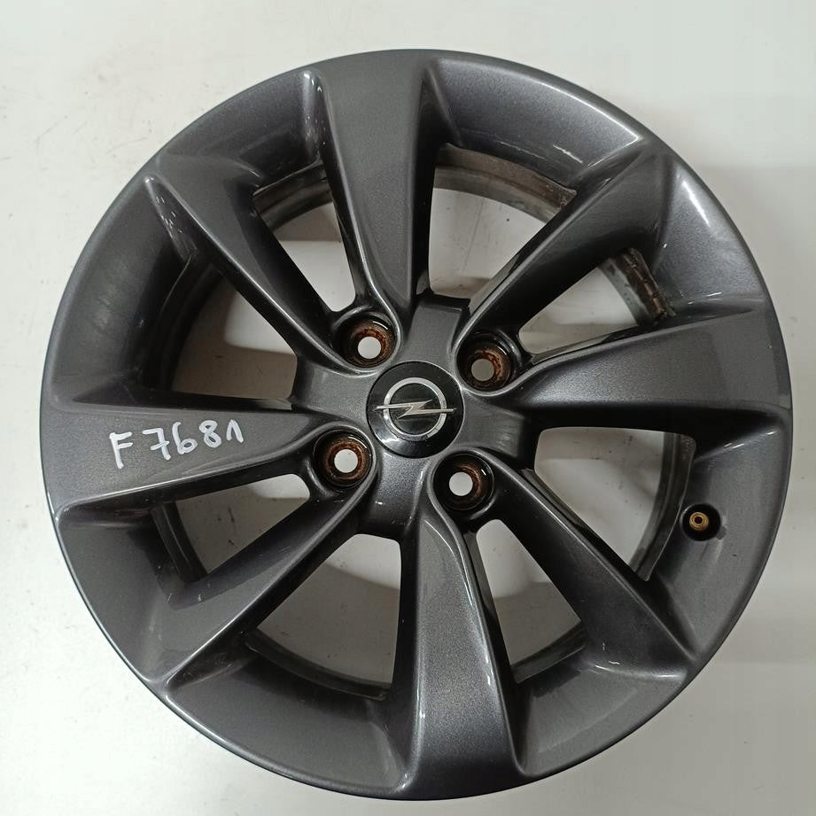 1x Alufelge 15 Zoll 6.0" 4x100 39ET Glanz Grau Opel Corsa D Rim Wheel FEL9473616105da