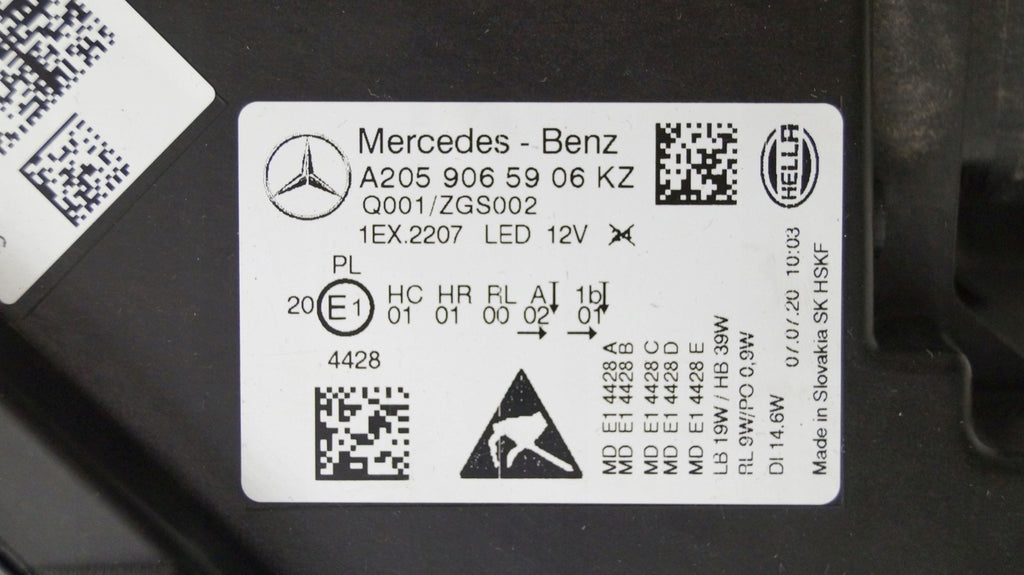 Frontscheinwerfer Mercedes-Benz 205906590689 LED Links Scheinwerfer Headlight SCH9626291651vq
