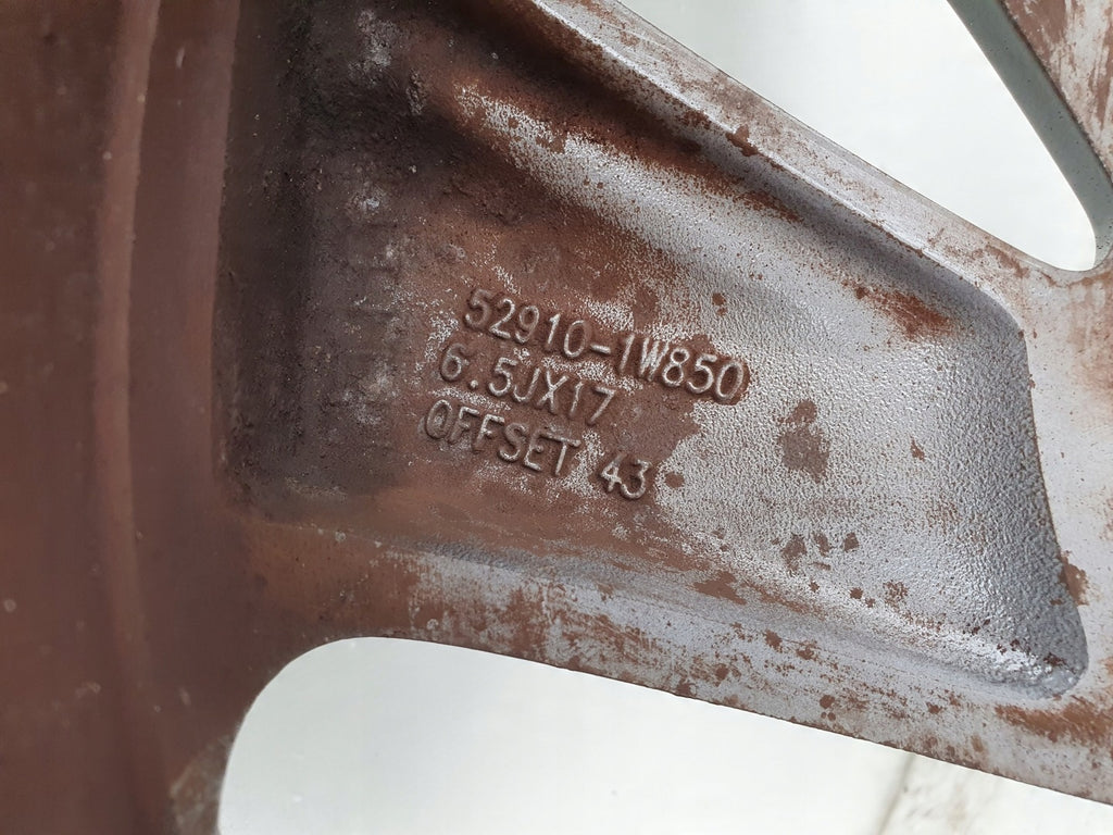 1x Alufelge 17 Zoll 6.5" 4x100 43ET 5910-1W850 Kia Rim Wheel