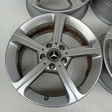 Load image into Gallery viewer, 4x Alufelge 17 Zoll 6.5" 5x112 44ET Glanz Silber A1774011200 Mercedes-Benz Cla FEL8098311210be