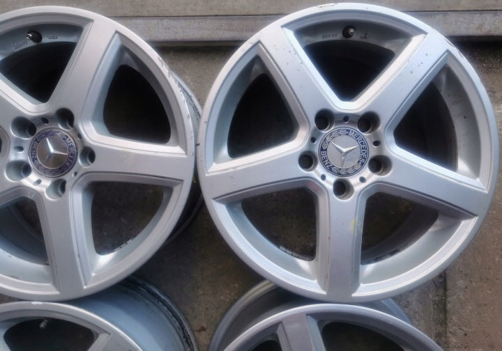 4x Alufelge 16 Zoll 7.5" 5x112 50ET KBA46182 Mercedes-Benz Rim Wheel FEL3202561249pr