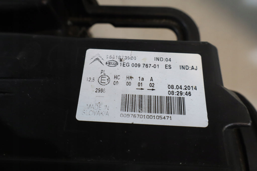 Frontscheinwerfer Citroën C3 Picasso 9661873980 Links Scheinwerfer Headlight