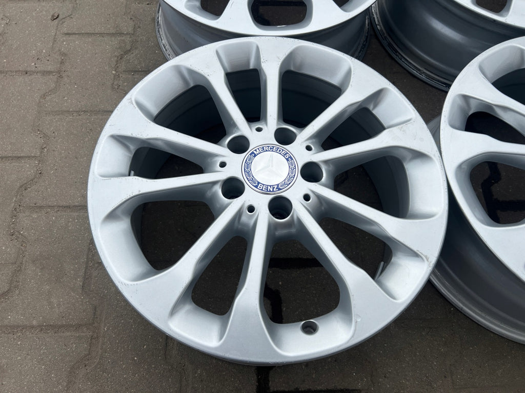 4x Alufelge 17 Zoll 6.5" 5x112 Glanz Silber A156401170 Mercedes-Benz Gla FEL9270532537dg