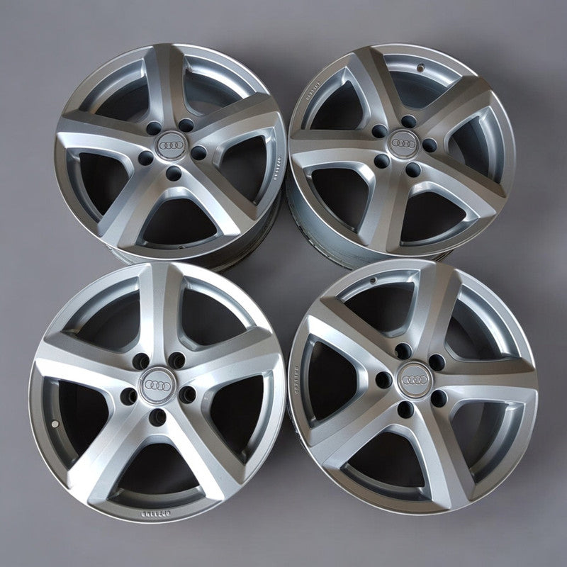 4x Alufelge 17 Zoll 7.5" 5x112 28ET Glanz Silber GP711MB Audi Allroad Rim Wheel