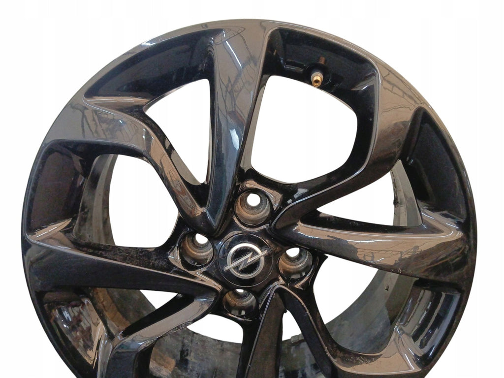 1x Alufelge 16 Zoll 6.5" 4x100 40ET Glanz Schwarz 13380636 Opel Corsa E FEL8486682240ug