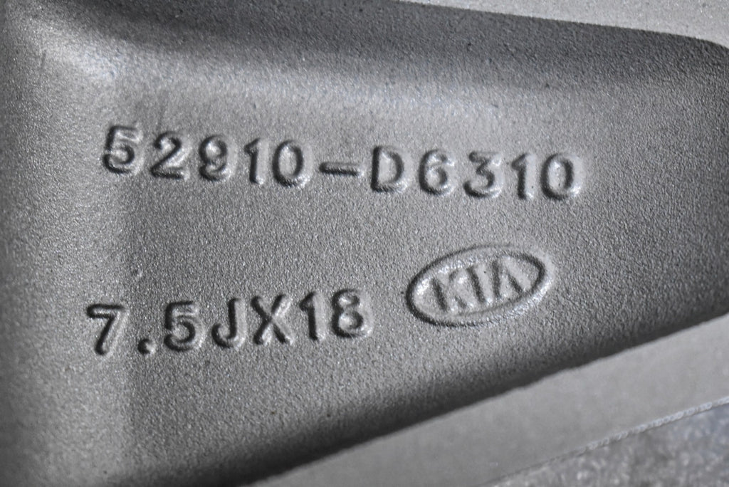 1x Alufelge 18 Zoll 7.5" 5x114.3 52 5ET Glanz Graphit 52910-D6310 Kia Optima Mg