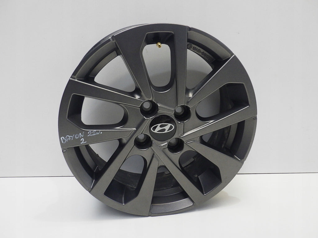 1x Alufelge 15 Zoll 6.0" 4x100 47ET Matt Grau Q0400ADE05 Hyundai I20 Iii