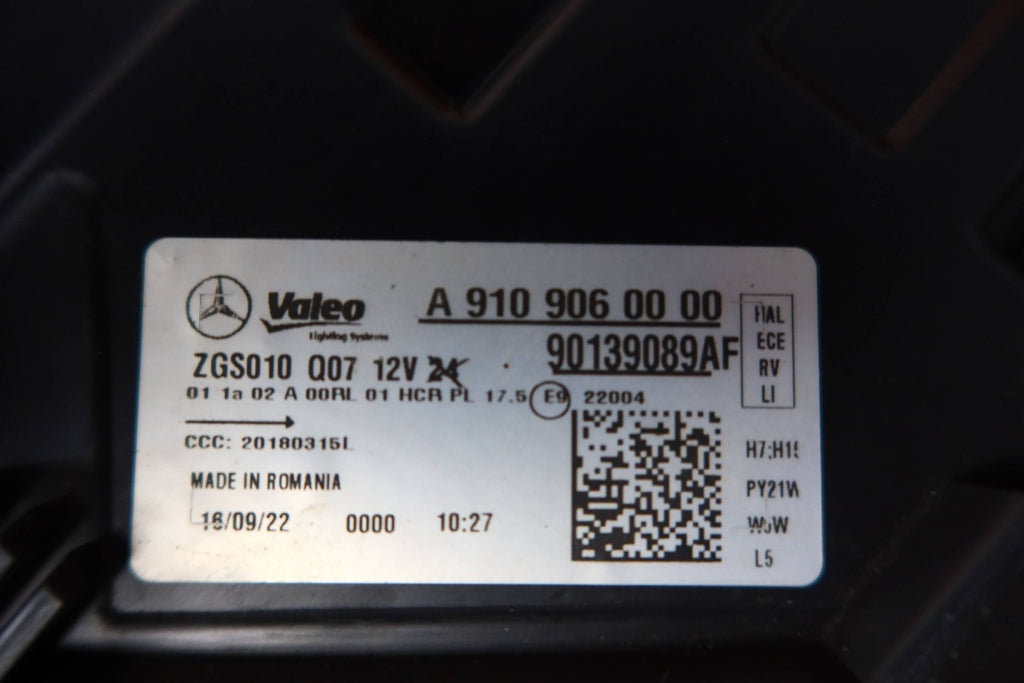 Frontscheinwerfer Mercedes-Benz Sprinter A9109060000 QQ ZGS010Q790139089AF Links SCH6552656181cs