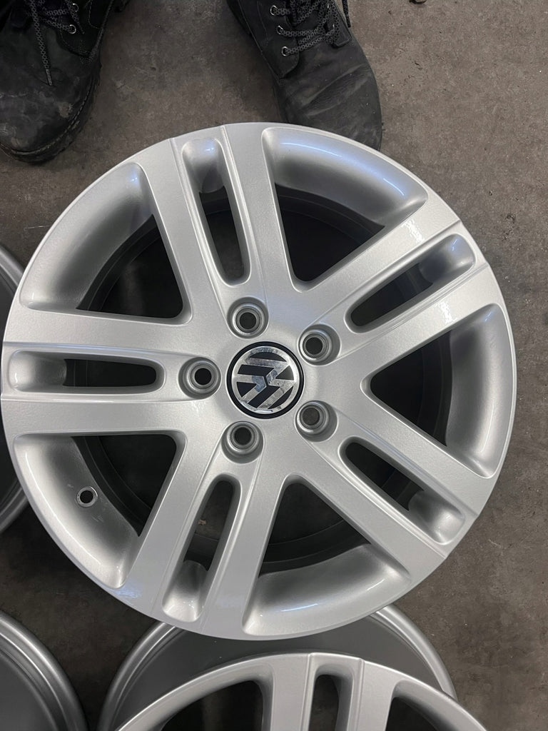 4x Alufelge 16 Zoll 6.5" 5x112 1K0601025AJ VW Golf VIII Touran I Caddy Rim Wheel FEL5851683358xp