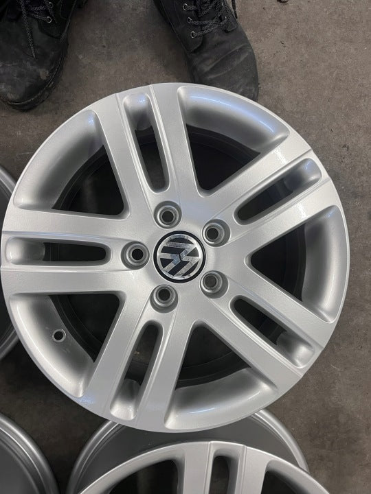 4x Alufelge 16 Zoll 6.5" 5x112 1K0601025AJ VW Golf VIII Touran I Caddy Rim Wheel FEL5851683358xp