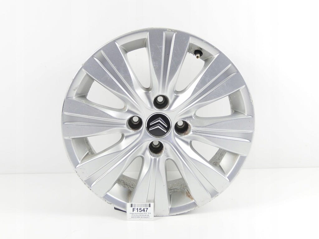 1x Alufelge 16 Zoll 6.0" 4x108 23ET 9681810880 9675562577 Citroën Picasso I C3 FEL4869203311ea