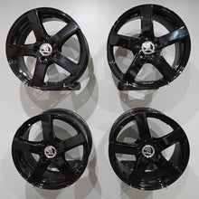 Laden Sie das Bild in den Galerie-Viewer, 4x Alufelge 17 Zoll 7.5" 5x112 40ET Glanz Schwarz KBA51891 Skoda Superb Iii FEL1491280802zm