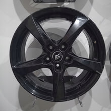 Laden Sie das Bild in den Galerie-Viewer, 4x Alufelge 17 Zoll 7.0" 5x112 35ET Glanz Schwarz KBA50461 Audi B8 Rim Wheel FEL8654045465bh