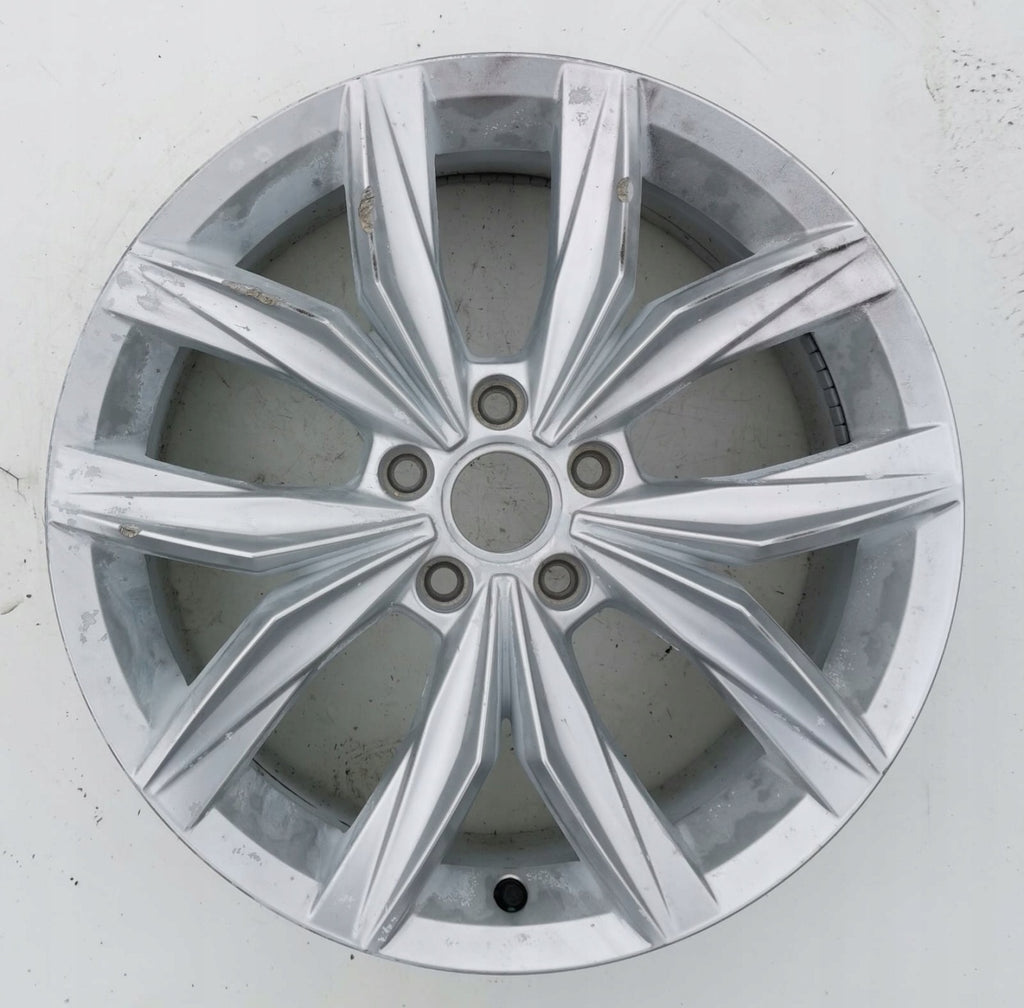 1x Alufelge 18 Zoll 7.0" 5x112 43ET Glanz Silber 5NN601025 VW Tiguan Rim Wheel FEL4430655353jm