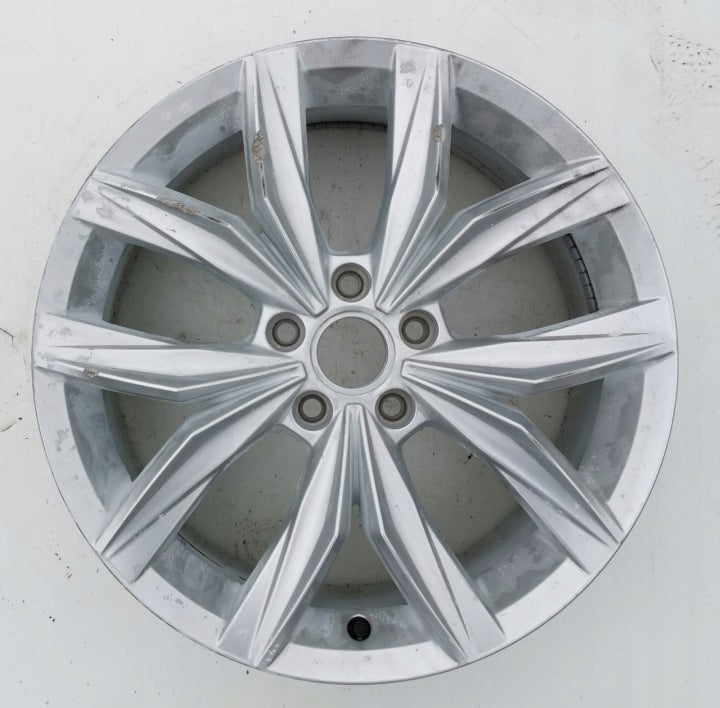 1x Alufelge 18 Zoll 7.0" 5x112 43ET Glanz Silber 5NN601025 VW Tiguan Rim Wheel FEL4430655353jm