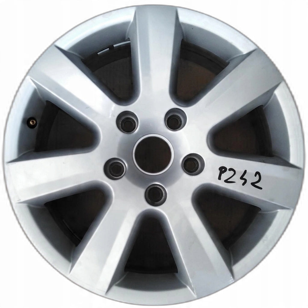 1x Alufelge 17 Zoll 9.5" 5x112 25ET Matt Silber 7P0601025 VW Touareg Rim Wheel