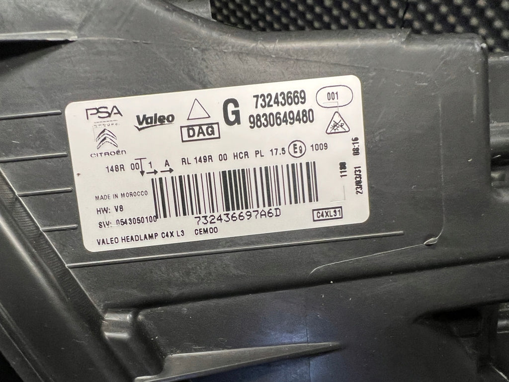 Frontscheinwerfer Citroën C4 III 9830649280 9830649480 LED Rechts oder Links