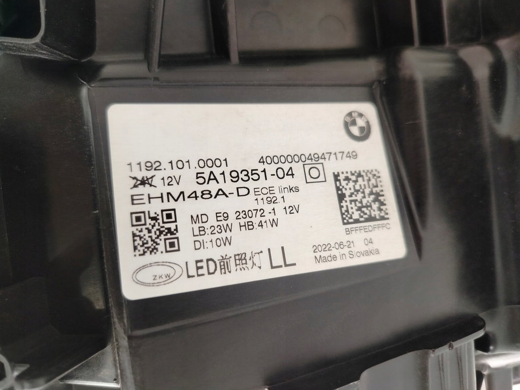 Frontscheinwerfer BMW G22 G23 G26 5A19351 Full LED Links Scheinwerfer Headlight SCH8656291039xk