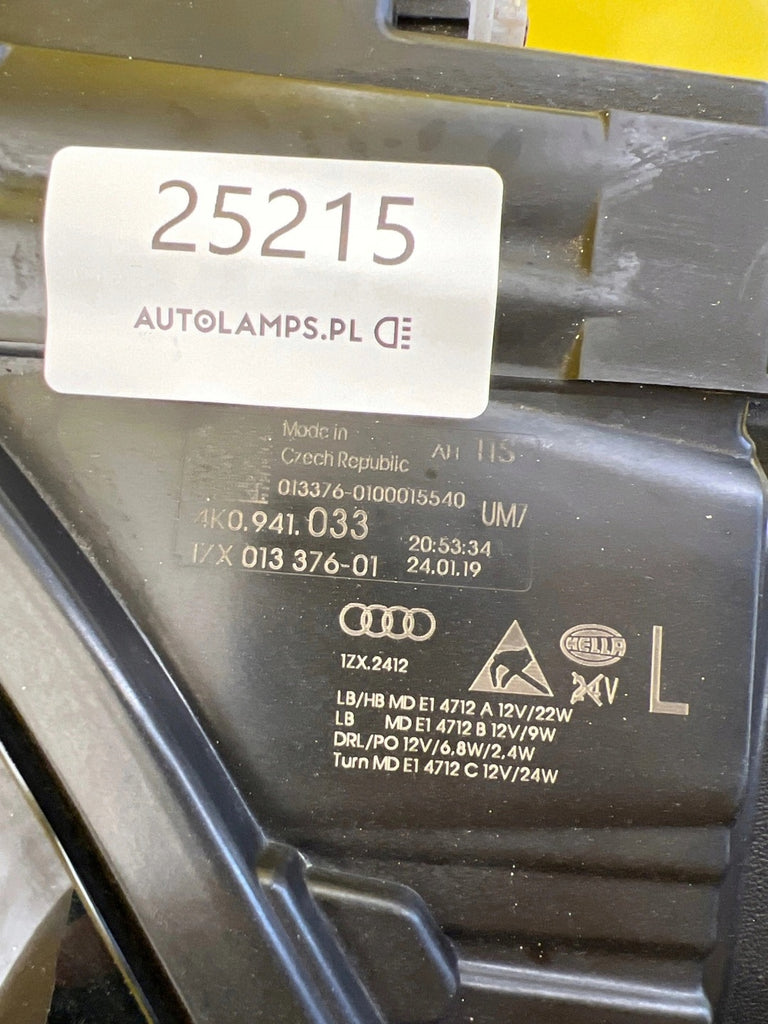 Frontscheinwerfer Audi A6 C8 4K0941033 LED Links Scheinwerfer Headlight SCH5458522415us