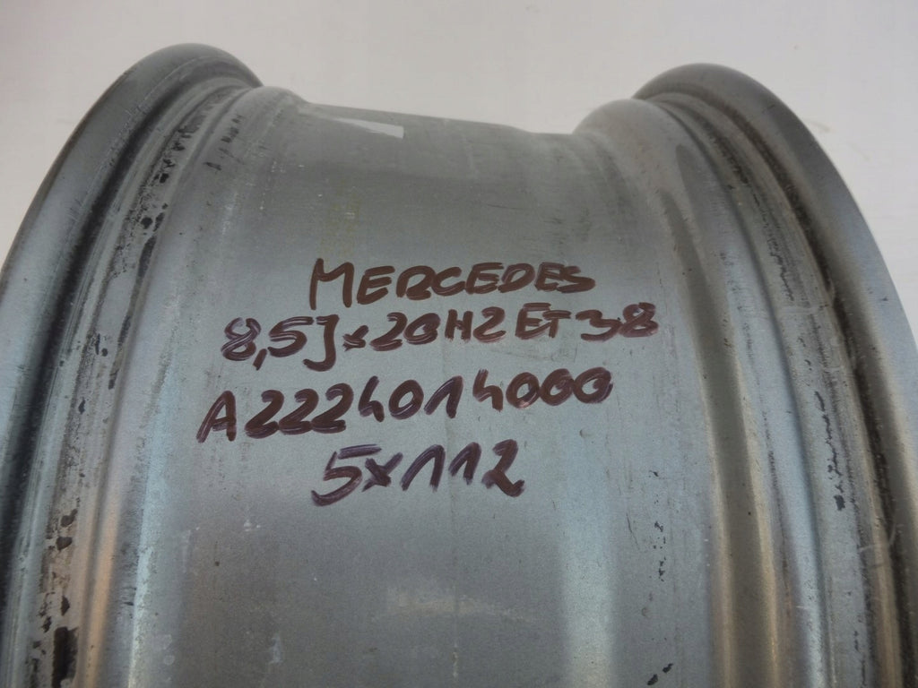 1x Alufelge 20 Zoll 8.5" 5x112 38ET A2224014000 Mercedes-Benz Amg Rim Wheel FEL2613610705nn