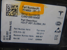 Laden Sie das Bild in den Galerie-Viewer, Frontscheinwerfer Tesla 3 Y 1514953 Laser Rechts Scheinwerfer Headlight