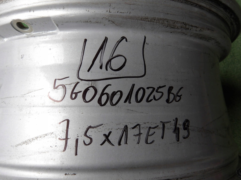 1x Alufelge 17 Zoll 7.5" 5x112 51ET Glanz Silber 5G0601025BG VW Golf Vii FEL2236891906kb
