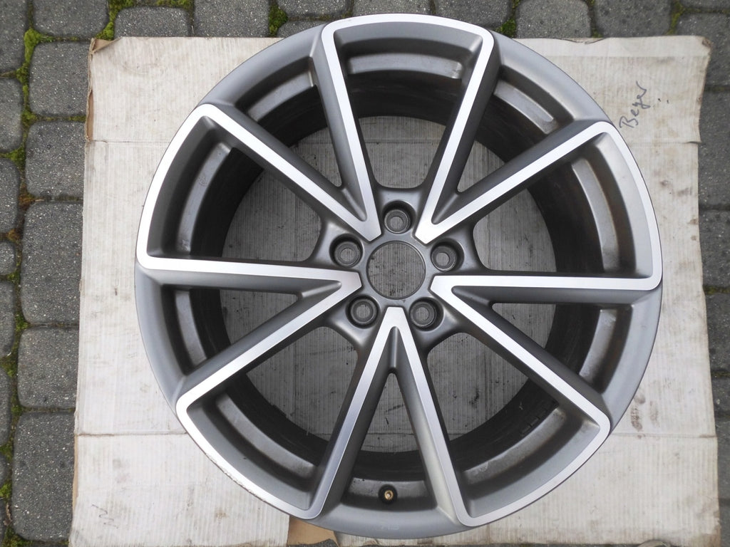 1x Alufelge 19 Zoll 8.5" 5x112 40ET Glanz Silber 8W0601025BD Audi A4 Rim Wheel FEL9808349398su