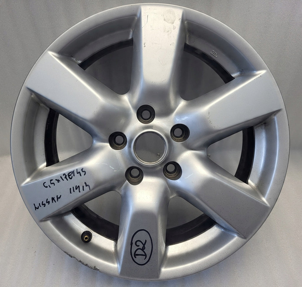 1x Alufelge 17 Zoll 6.5" 5x114.3 45ET MB58-JG110 MA-DAR81 Nissan X-Trail Qashqai