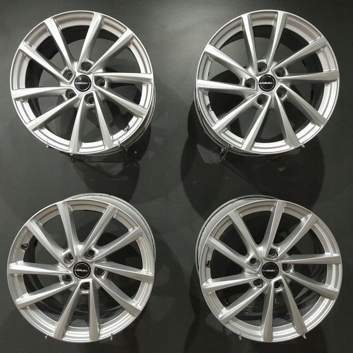 4x Alufelge 17 Zoll 7.0" 5x112 47ET Glanz Silber KBA50269 VW Golf V I Jetta FEL2332865356le