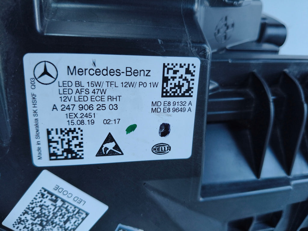 Frontscheinwerfer Mercedes-Benz W247 A2479062503 Full LED Links Headlight SCH3697387195su