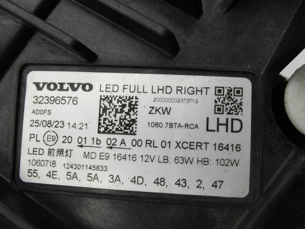 Frontscheinwerfer Volvo Xc60 II 32396576 Rechts Scheinwerfer Headlight SCH6924148377po